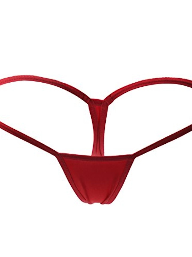 womens sexy low rise g-string thongs t-back panties underwear red 2024 ...