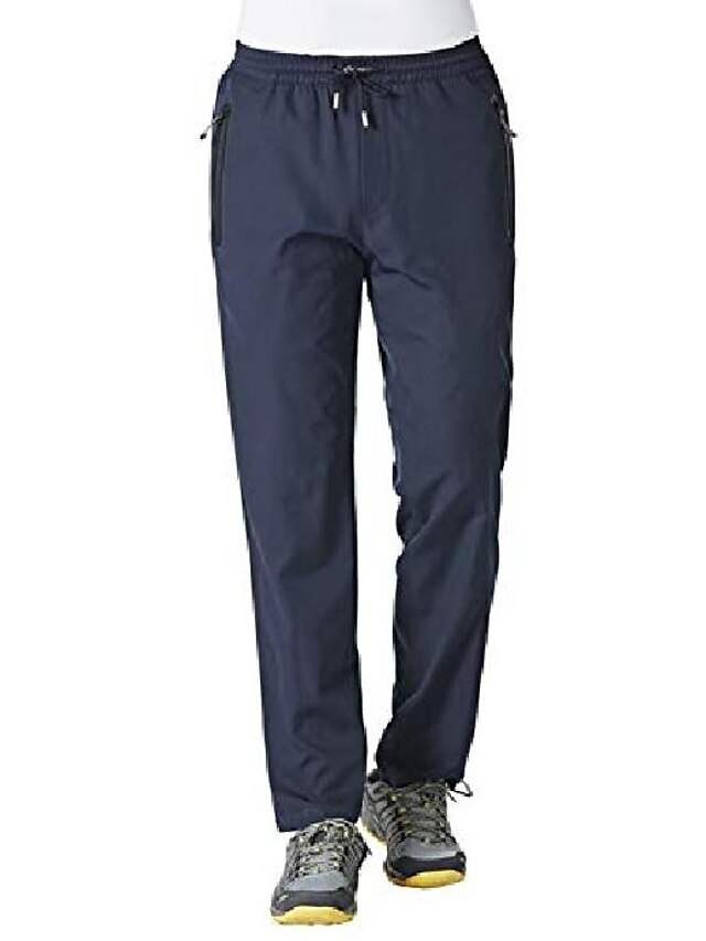  Calça de corrida masculina ysento, clara, com bolsos com zíper azul escuro
