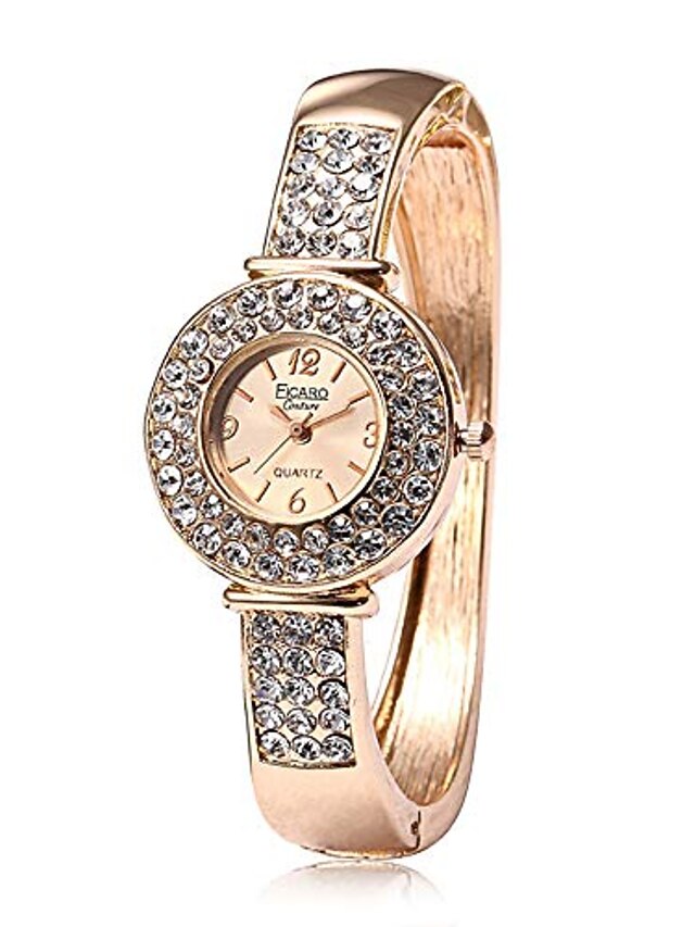 horloges voor meisjes, diamanten armband horloge analoog quartz uurwerk  rond polshorloge (roségoud) 8493822 2022 – $9.44