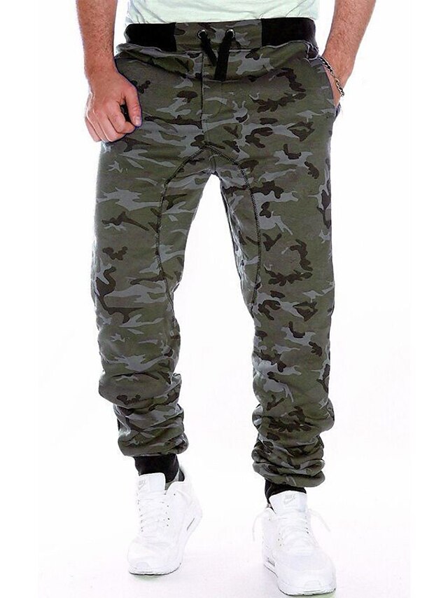 Mens Clothing Mens Bottoms | mens jogging pants casual training pants camouflage pants sweatpants elastic waist design running f