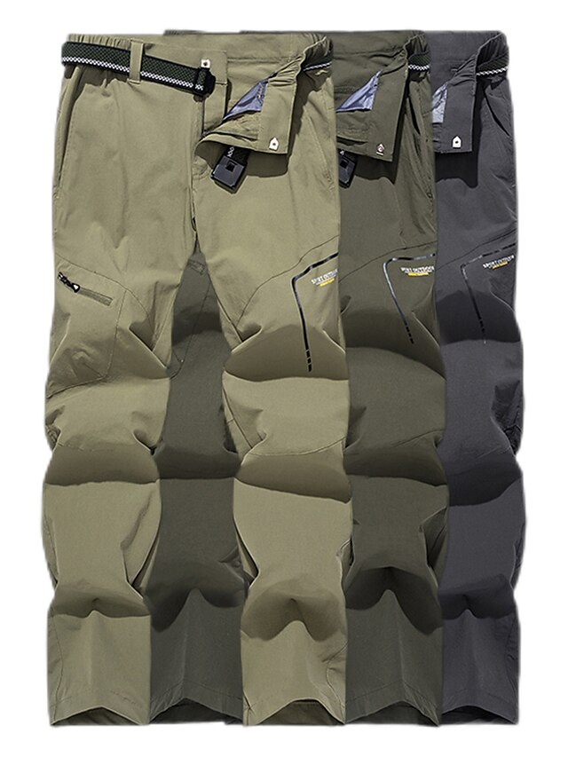  Women's Hiking Pants Trousers Outdoor Waterproof Quick Dry Lightweight Soft Pants / Trousers Bottoms Zipper Pocket Dark Grey Army Green Camping / Hiking Hunting Fishing S M L XL XXL / Summer