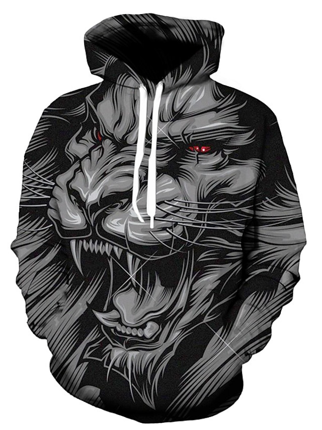Halloween Black Panther Hoodie Mens Graphic Pullover Sweatshirt And ...