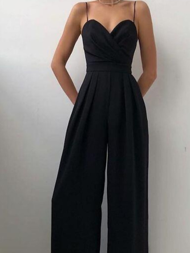 Jumpsuits for Women Sexy Party Elegant Wedding Holiday V Neck Strap