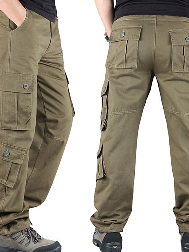 Men's Military Work Pants Hiking Cargo Pants Tactical Pants 8 Pockets ...