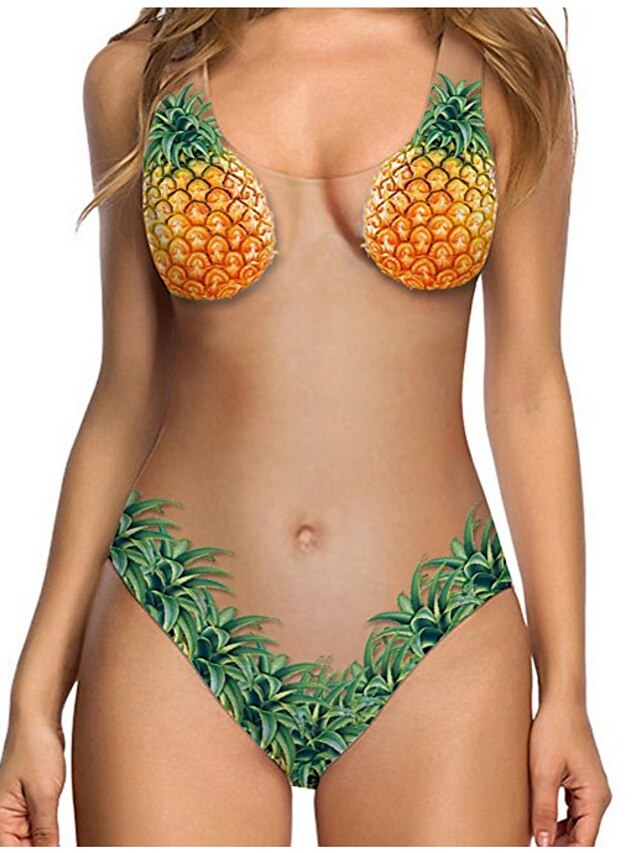 Womens Clothing Womens Swimwear | Womens Swimwear Swimwear Normal Swimsuit Tummy Control Sexy Pattern Picture 1 Picture 2 Pictur