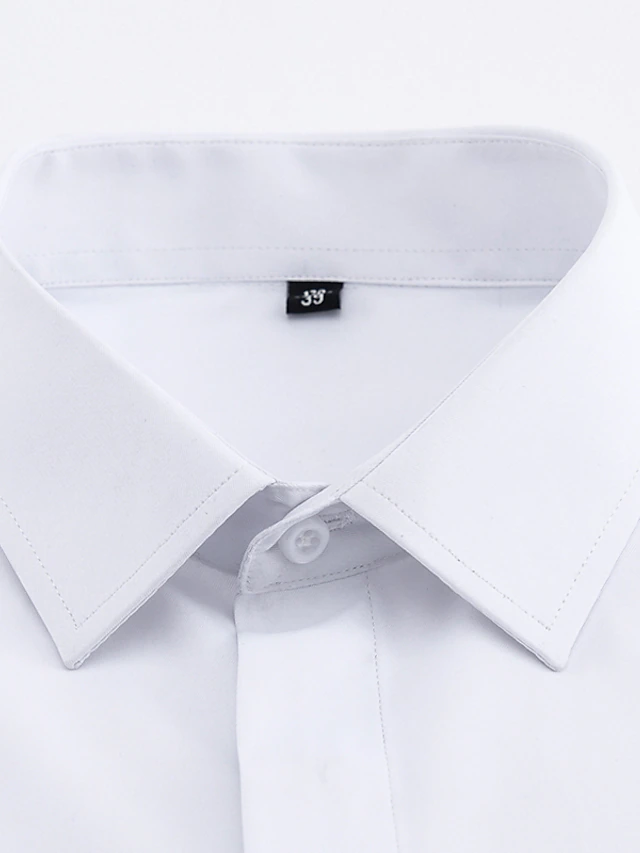 Men's Dress Shirt Button Up Shirt Collared Shirt French Cuff Shirts ...