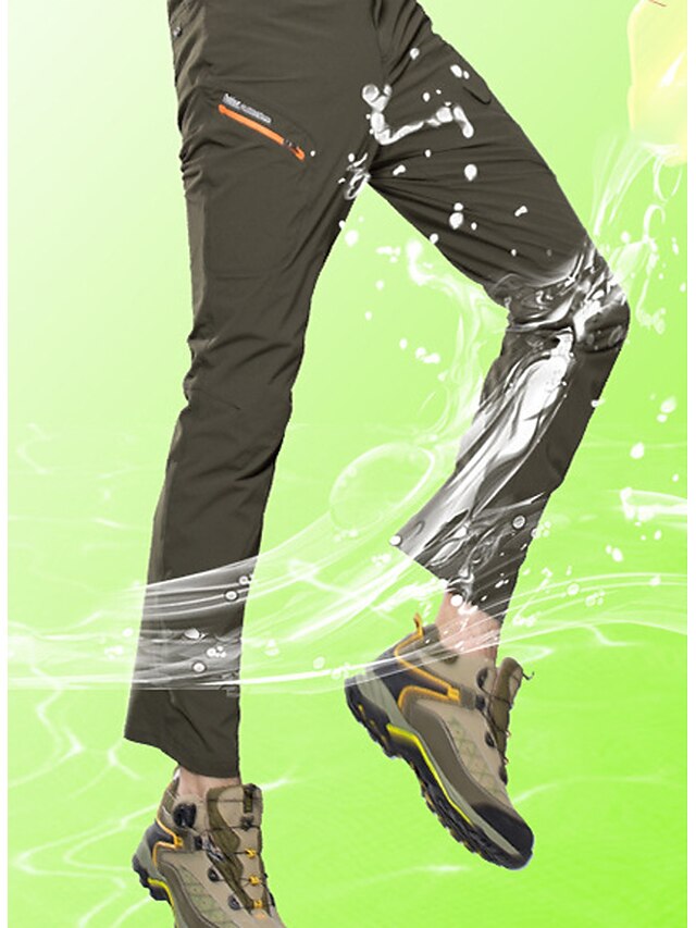  Herren Wanderhose Wanderhosen Sommer Außen Wasserdicht Komfort Atmungsaktiv Rasche Trocknung Unten Schwarz Armeegrün Elastan Jagd Angeln Camping / Wandern / Höhlenforschung L XL XXL XXXL 4XL