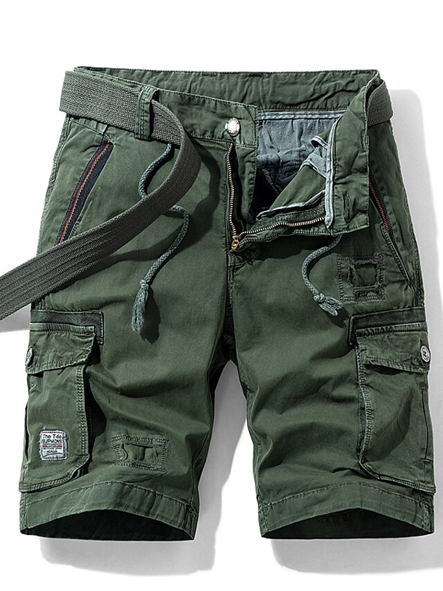 Mens Clothing Mens Bottoms | Mens Chino Cargo Shorts Shorts Tactical Cargo Cargo Shorts Pocket Short Pants Casual Daily Inelasti