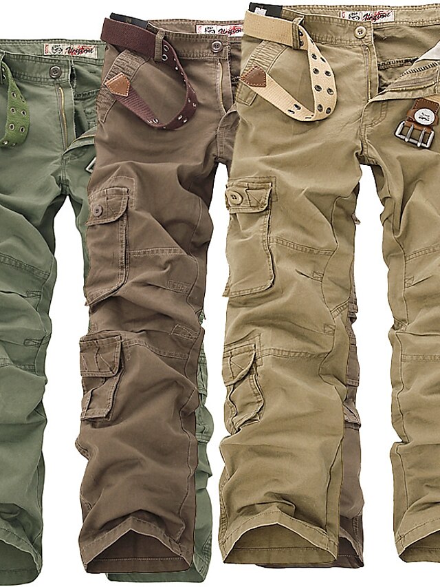  Men's Trousers Cargo Pants Camouflage Pants Outdoor Multi-pocket Overalls Work Pants