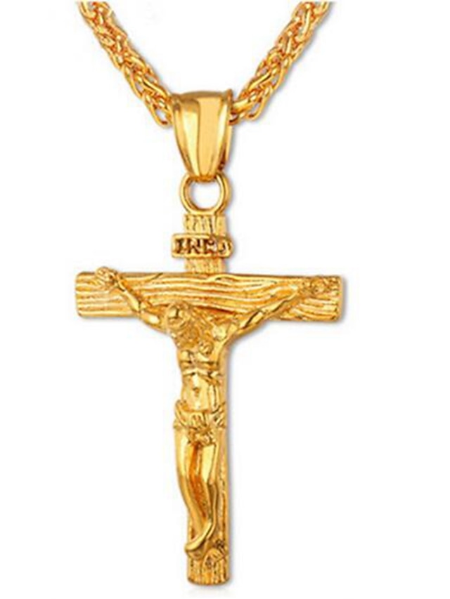  1 Stück Anhänger Halskette For Herren Damen Weihnachten Täglich Aleación Klassisch Kreuz