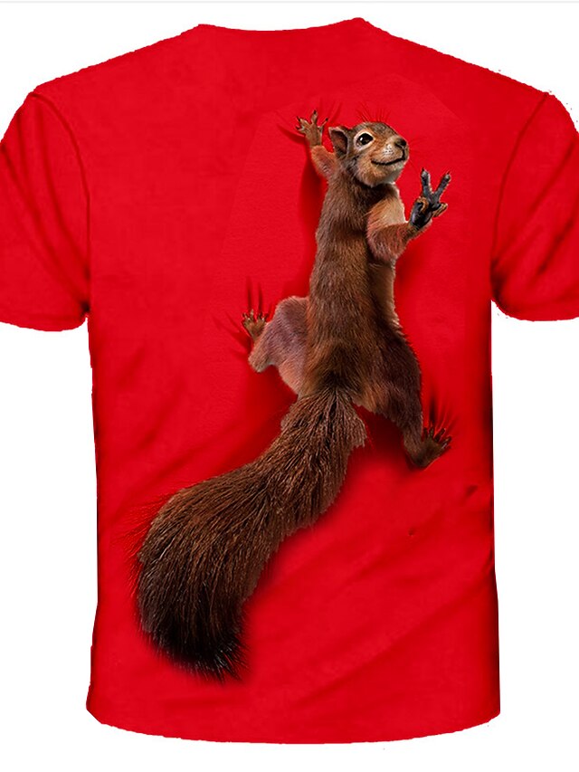 Shirt With Graphic Squiggle Print