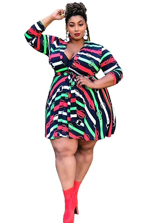 Vestido Camisero Estampado Con Cuello Redondo Para Mujer Ho Vestido Camisero Estampado Con Cuello Redondo Para Mujer Ho