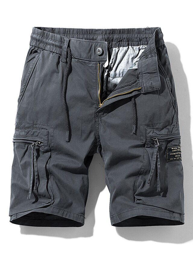 Mens Clothing Mens Bottoms | Mens Stylish Casual / Sporty Cargo Shorts Pocket Elastic Waist Short Pants Sports Outdoor Daily Mic