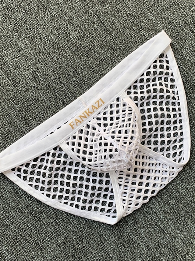 Slips Homme Troué Spandex Polyester Taille basse Rose Claire S de 2023