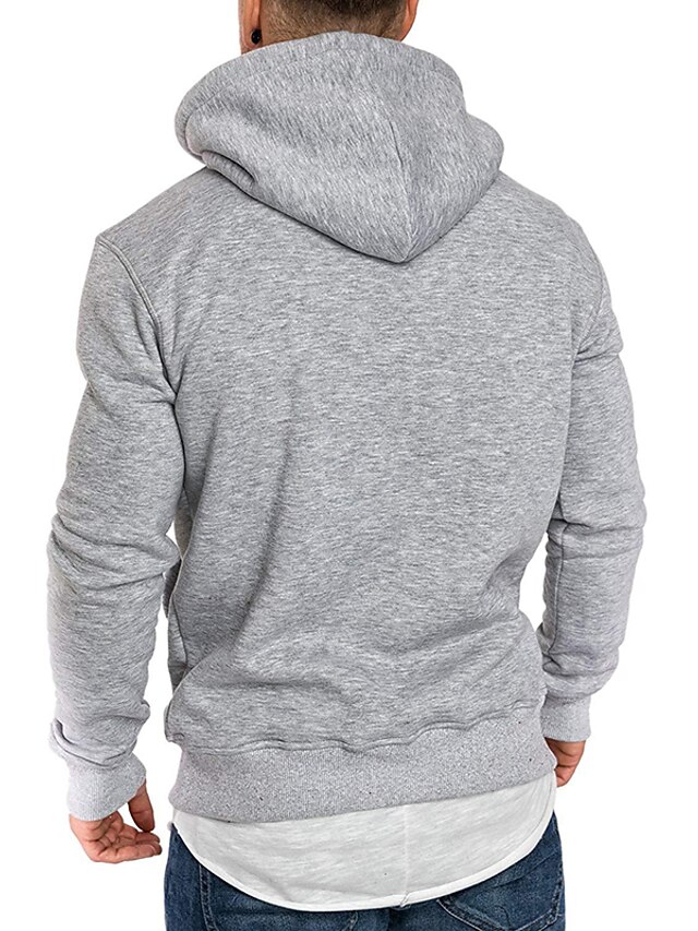 Grey and navy blue hoodie Clearance