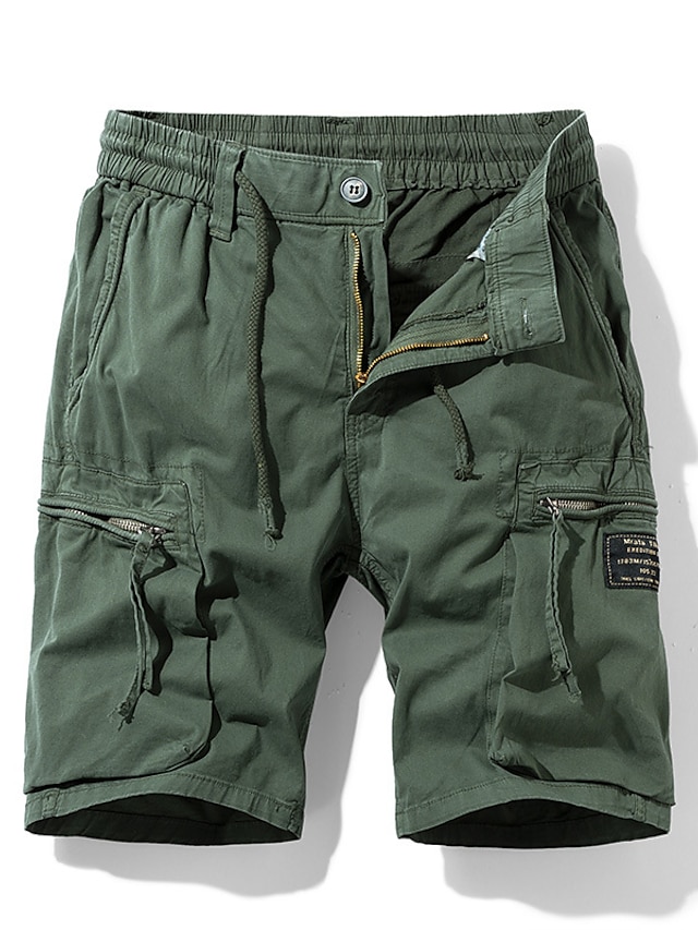 Mens Clothing Mens Bottoms | Mens Stylish Casual / Sporty Cargo Shorts Pocket Elastic Waist Short Pants Sports Outdoor Daily Mic