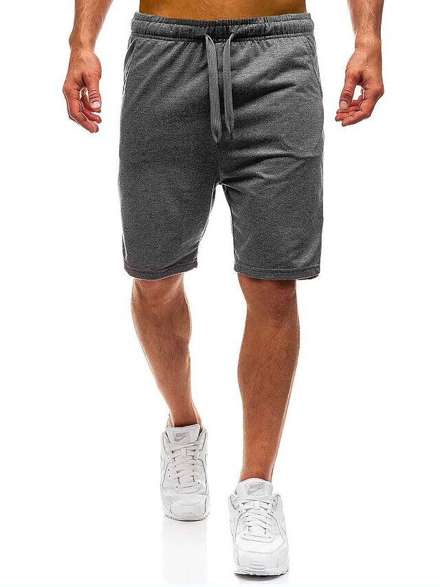 Mens Clothing Mens Bottoms | Mens Sporty Casual / Sporty Shorts Sporty Short Pants Casual Daily Micro-elastic Solid Colored Outd