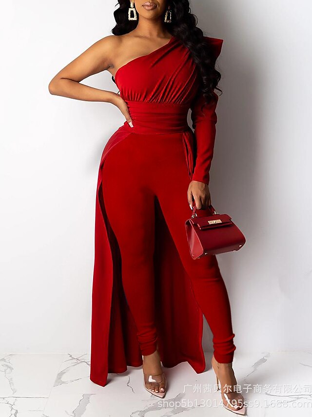 rosewe jumpsuits red