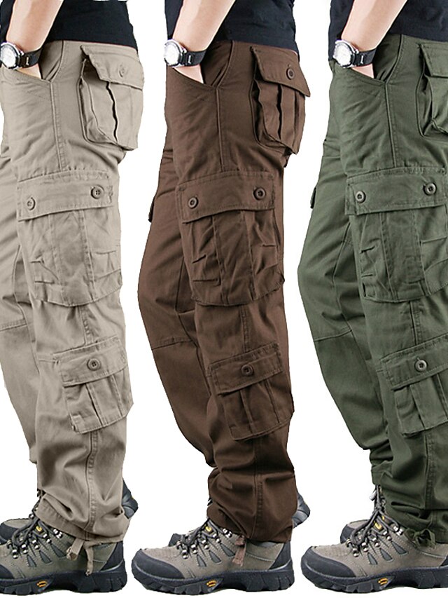 Men's Military Work Pants Hiking Cargo Pants Tactical Pants 8 Pockets ...