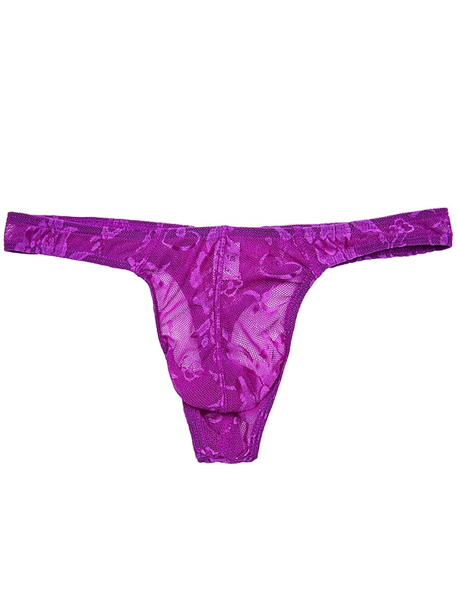 Men's Lace Gstring Underwear Microelastic Low