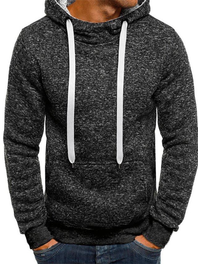 Mens Clothing Mens Hoodies & Sweatshirts | Mens Pullover Hoodie Sweatshirt Color Block Hooded Daily Going out Weekend non-printi