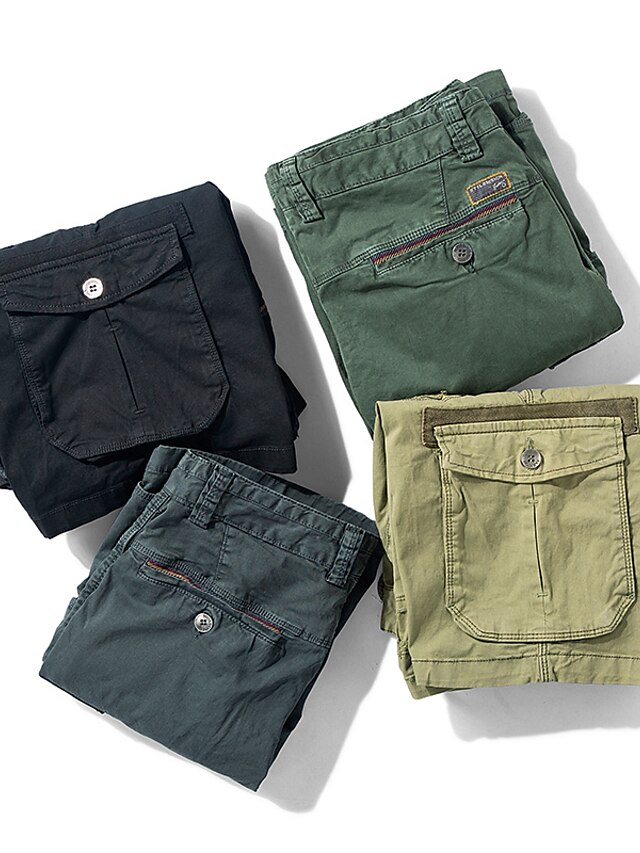 Mens Clothing Mens Bottoms | Mens Chino Cargo Shorts Shorts Tactical Cargo Cargo Shorts Pocket Short Pants Casual Daily Inelasti