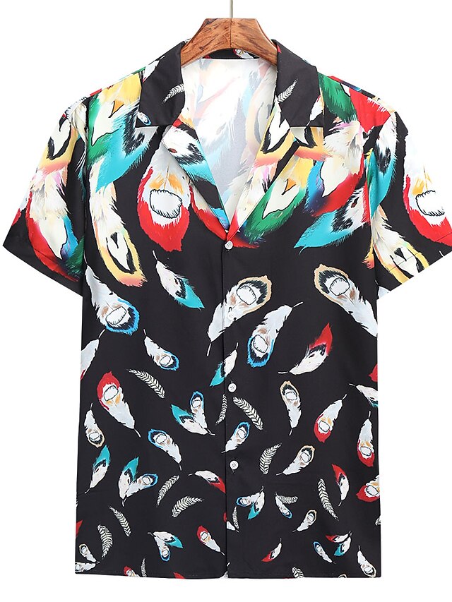 Chemise Graphique Géométrique Des Hommes Retro Simple