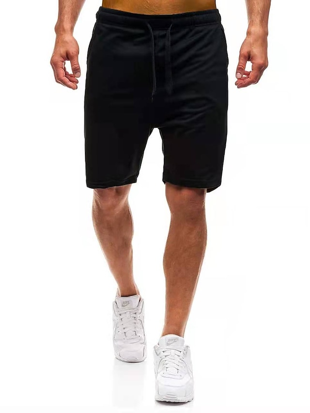 Mens Clothing Mens Bottoms | Mens Sporty Casual / Sporty Shorts Sporty Short Pants Casual Daily Micro-elastic Solid Colored Outd