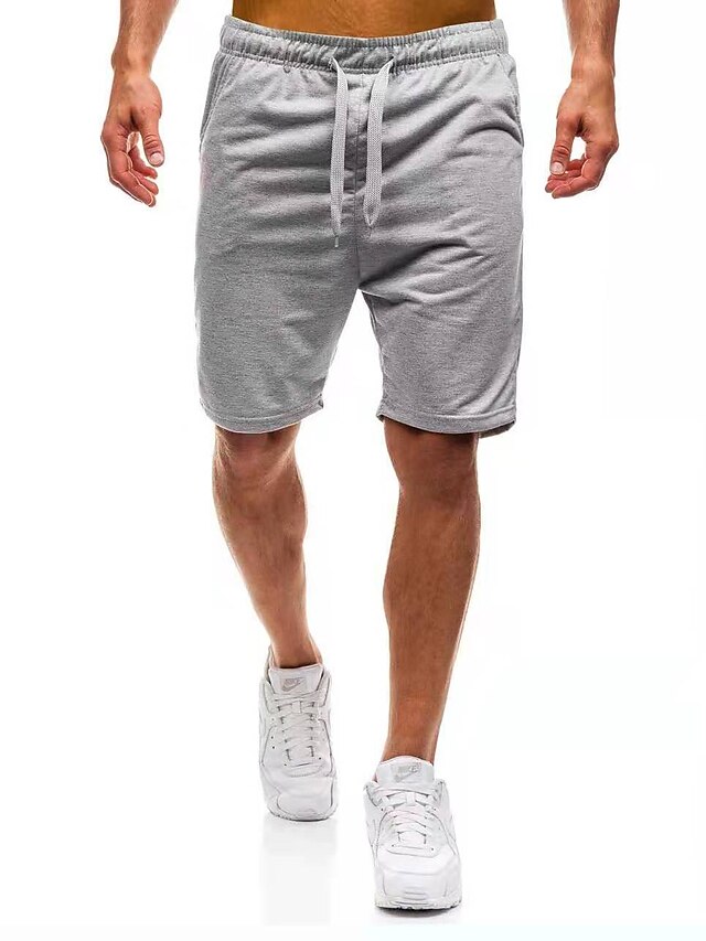 Mens Clothing Mens Bottoms | Mens Sporty Casual / Sporty Shorts Sporty Short Pants Casual Daily Micro-elastic Solid Colored Outd