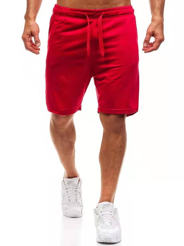 Mens Clothing Mens Bottoms | Mens Sporty Casual / Sporty Shorts Sporty Short Pants Casual Daily Micro-elastic Solid Colored Outd