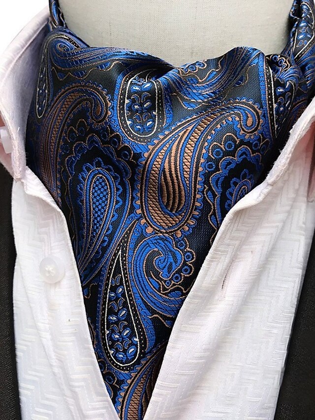 Men's Ties Cravat Ascot Mixed Color Plaid / Striped / Chevron / Round ...