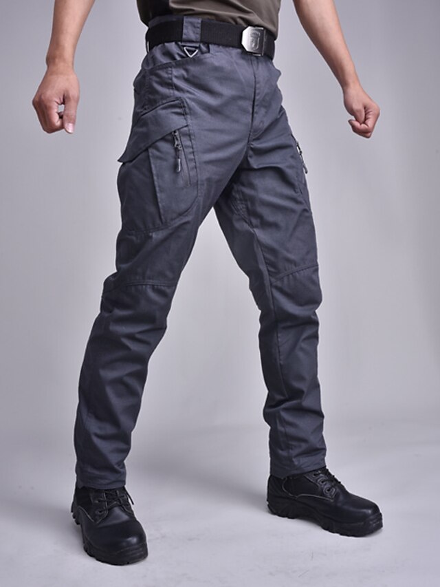 Mens Clothing Mens Bottoms | Mens Stylish Casual Straight Pants Tactical Cargo Classic Pocket Multiple Pockets Full Length Pants