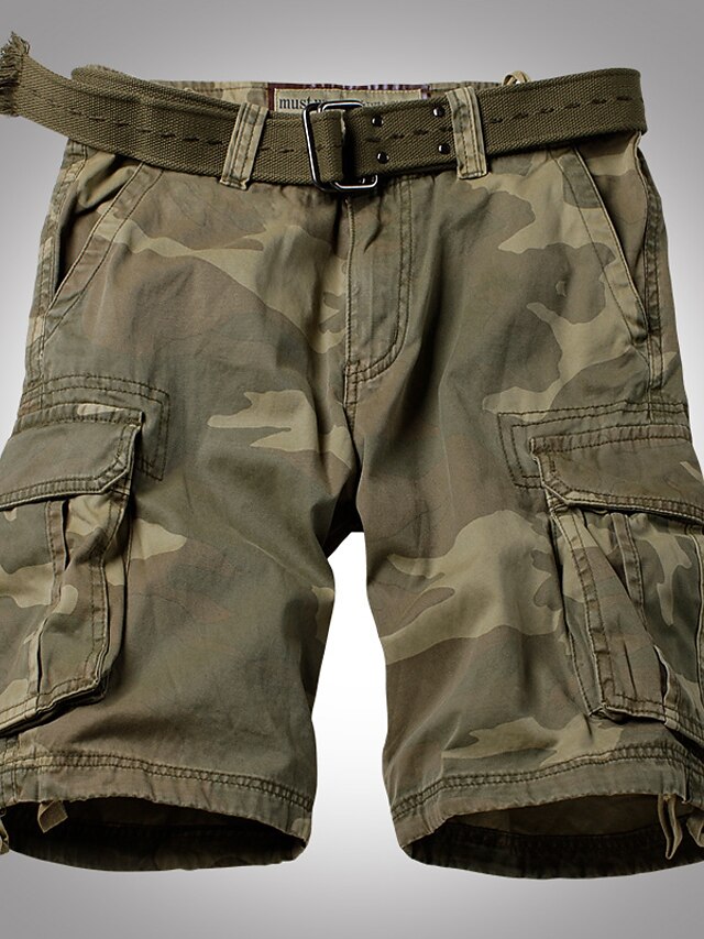 Men's Tactical Shorts Cargo Shorts Pocket Camouflage Comfort Breathable