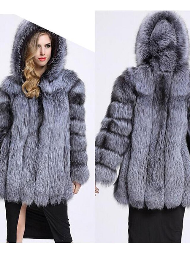 Womens Clothing Womens Outerwear | Womens Faux Fur Coat Teddy Coat Sherpa jacket Fleece Jacket Wedding Daily Fall Winter Long Co