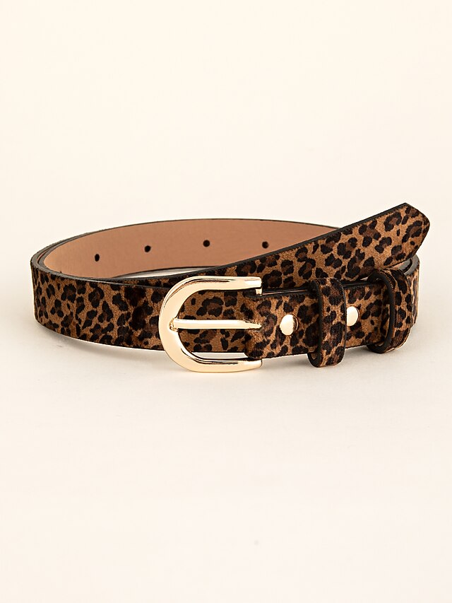 leopard waist belt
