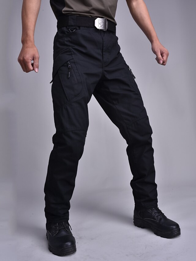 Mens Clothing Mens Bottoms | Mens Stylish Casual Straight Pants Tactical Cargo Classic Pocket Multiple Pockets Full Length Pants