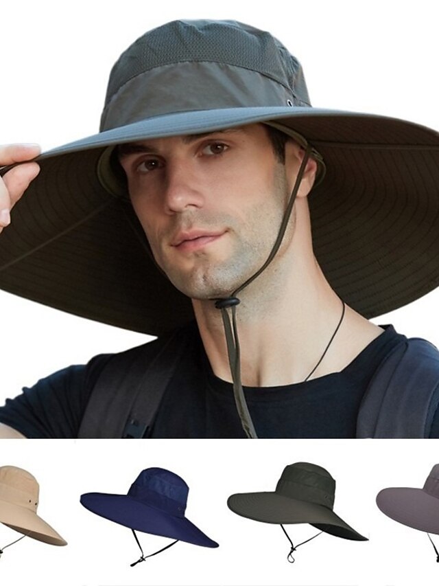  Men's Party Sun Hat Sports & Outdoor Solid Colored Hat Fishing