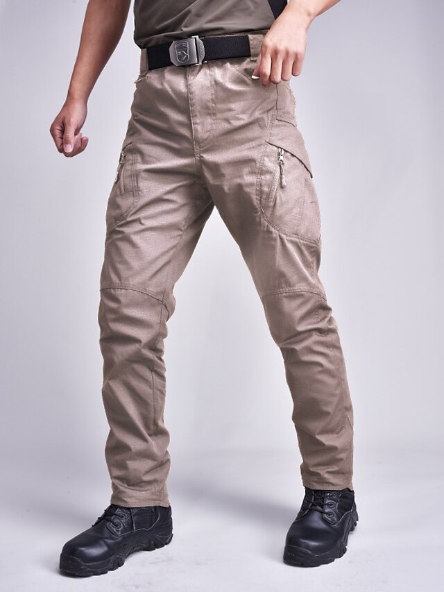 Mens Clothing Mens Bottoms | Mens Stylish Casual Straight Pants Tactical Cargo Classic Pocket Multiple Pockets Full Length Pants