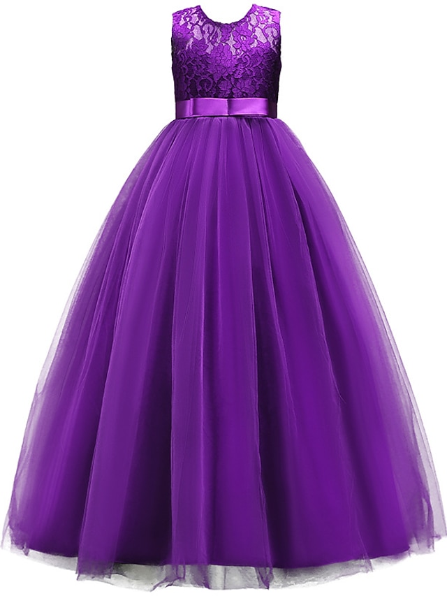 Kids Little Girls' Dress Floral Layered Dress Wedding Birthday Party