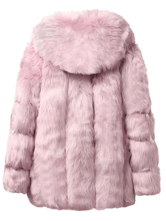 Womens Clothing Womens Outerwear | Womens Faux Fur Coat Teddy Coat Sherpa jacket Fleece Jacket Daily Regular Coat Regular Fit Ac