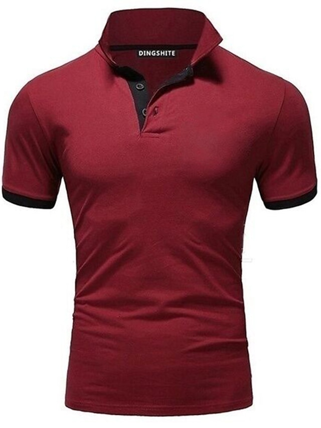 Herren Poloshirt T Shirt Golfhemd Casual Weich Atmungsaktiv Kurzarm