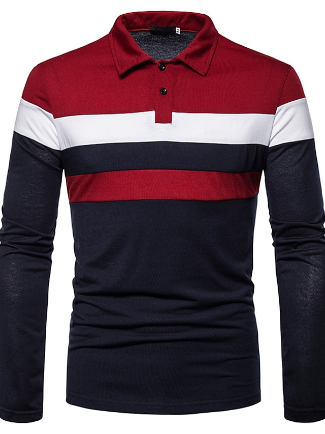 navy blue and red graphic tee
