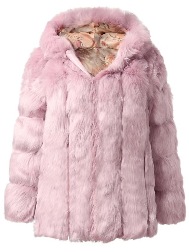 Womens Clothing Womens Outerwear | Womens Faux Fur Coat Teddy Coat Sherpa jacket Fleece Jacket Daily Regular Coat Regular Fit Ac