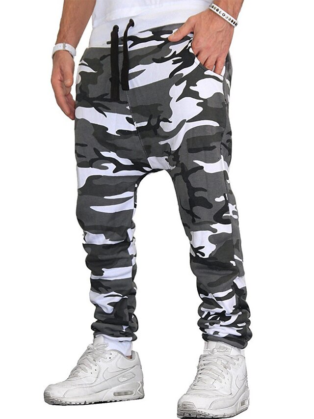 Mens Clothing Mens Bottoms | mens jogging pants casual training pants camouflage pants sweatpants elastic waist design running f