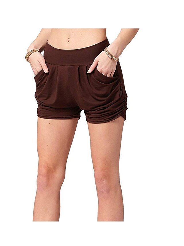 Womens Clothing Womens Bottoms | Womens Basic Casual / Sporty Shorts Slacks Pocket Elastic Drawstring Design Short Pants Casual 