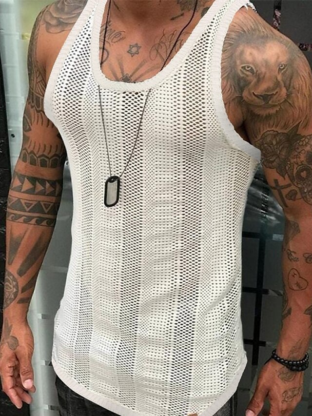 Men's Sweater Vest Pullover Sweater Jumper Knit Knitted Solid Color ...