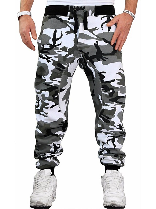 Mens Clothing Mens Bottoms | mens jogging pants casual training pants camouflage pants sweatpants elastic waist design running f