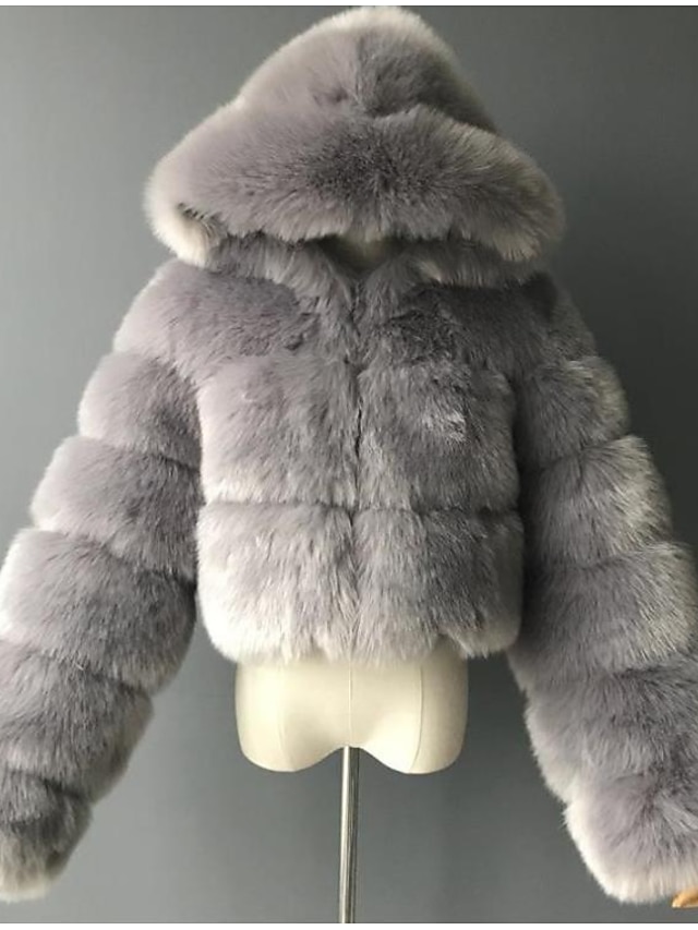 Womens Clothing Womens Outerwear | Womens Faux Fur Coat Teddy Coat Sherpa jacket Fleece Jacket Daily Outdoor clothing Date Fall 