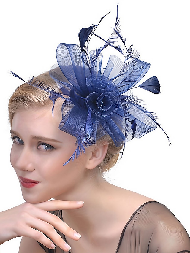  Women's Hair Clip Party Party Solid Color Headwear / White / Red / Blue / Fall / Winter
