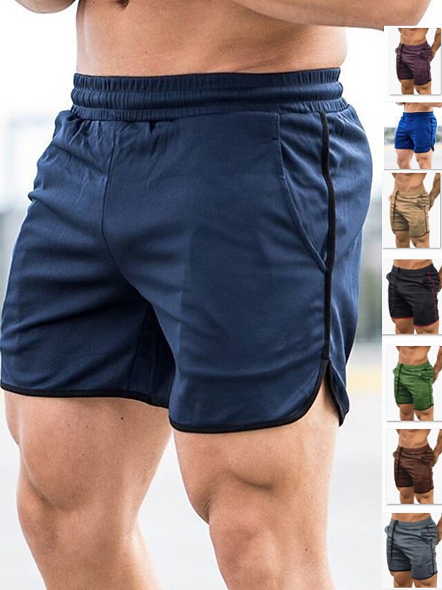 Mens Clothing Mens Bottoms | Mens Casual / Sporty Sweatpants Pocket Elastic Waist Short Pants Sport Casual Stretchy Solid Color 